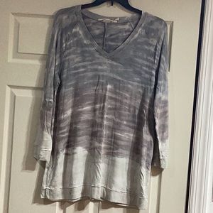 Soft Surroundings V-neck tie-dye top